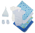 Load image into Gallery viewer, Essential Newborn Baby Boy 8 Piece Layette Set
