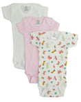 Load image into Gallery viewer, Preemie Girls Printed Short Sleeve Variety Pack
