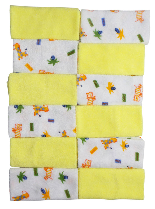 Twelve Piece Wash Cloth Set