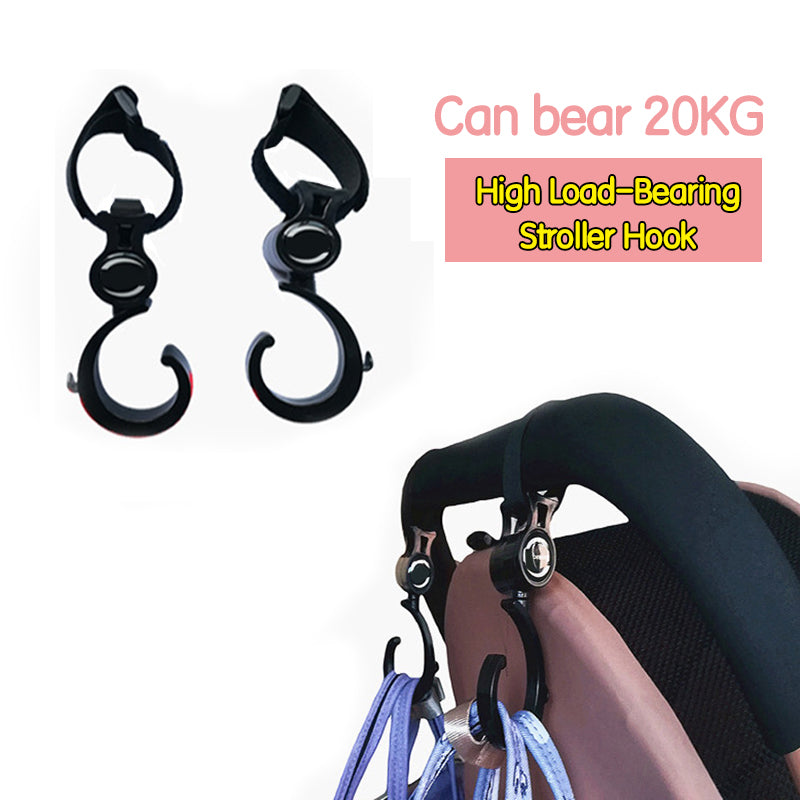 1-2pcs Baby Hanger Baby Bag Stroller Hooks Pram Rotate 360 Degree Baby