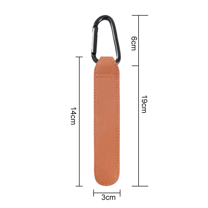 1/2pcs PU Leather Baby Bag Stroller Hook Rotatable Cart Organizer Pram