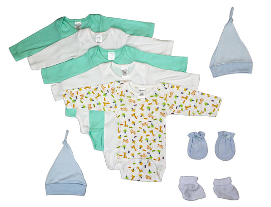 Newborn Baby Boys 9 Pc Layette Baby Shower Gift