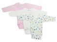 Load image into Gallery viewer, Girls' Long Sleeve Printed Onesie Variety Pack
