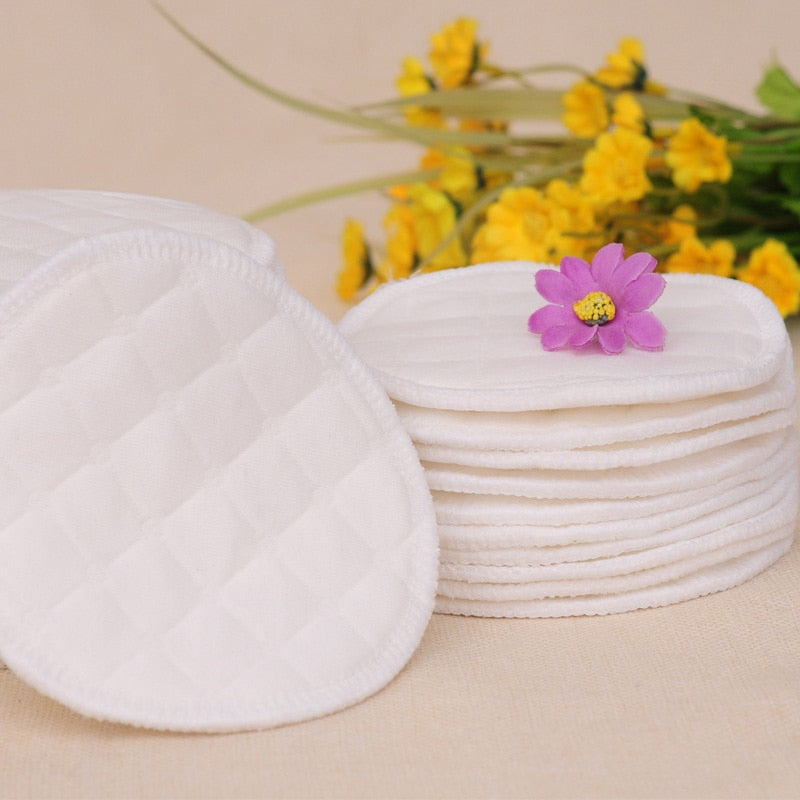 12pc Reusable Nursing Breast Pads Washable Soft Absorbent Baby