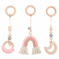 Load image into Gallery viewer, 1set Wooden Rattle Teethers Baby Toys Play Gym Mobile Newborn Sensory
