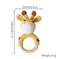 Load image into Gallery viewer, 1pc Baby Teether Music Rattles for Kids Animal Crochet Rattle Elephant
