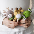 Load image into Gallery viewer, 1pc Baby Teether Music Rattles for Kids Animal Crochet Rattle Elephant
