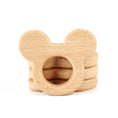 Load image into Gallery viewer, 1pcs Wooden Baby Teether Animal Bpa Free Diy Pacifier Chain Necklace
