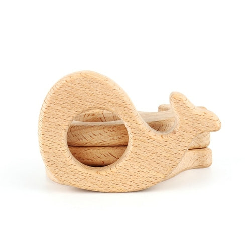 1pcs Wooden Baby Teether Animal Bpa Free Diy Pacifier Chain Necklace