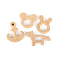 Load image into Gallery viewer, 1pcs Wooden Baby Teether Animal Bpa Free Diy Pacifier Chain Necklace
