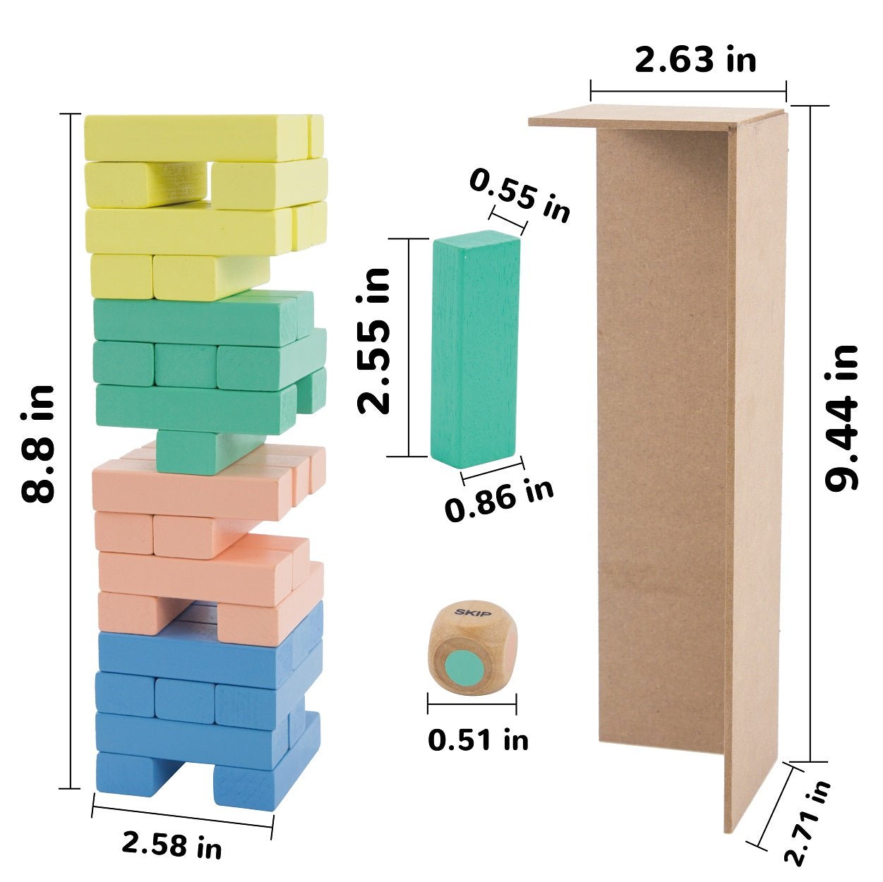 Tower Blox - Tumbling Dominoes & Dice