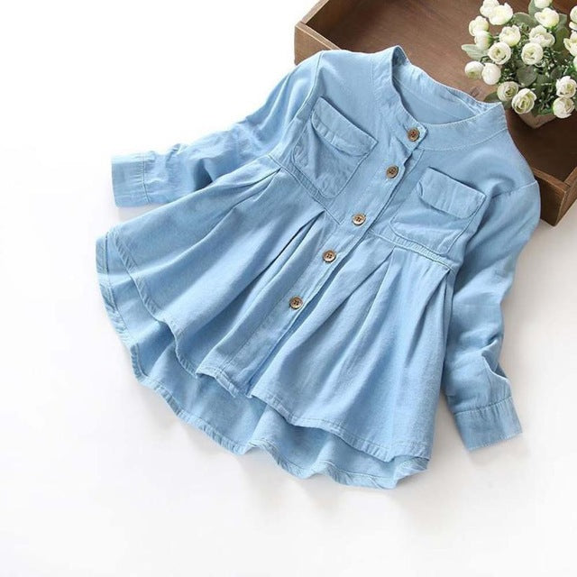 2018 Fashion Kid Baby Girls dress Long Sleeve