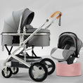 Load image into Gallery viewer, 2021 High Landscape Baby Stroller 3 In 1 With Car Seat And Stroller
