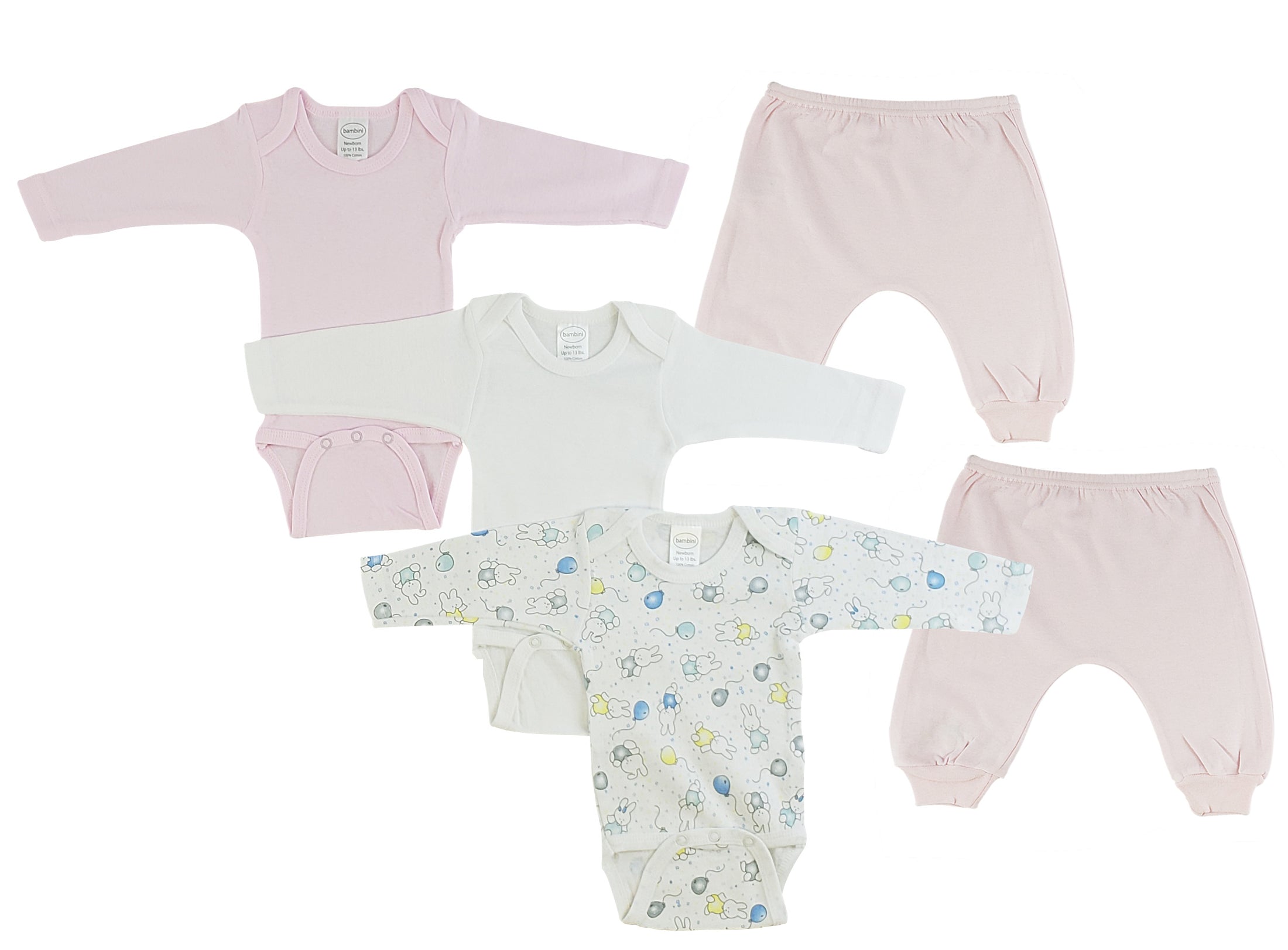 Infant Girls Long Sleeve Onezies and Joggers