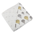 Load image into Gallery viewer, Hot Air Balloon and Northern Star Bamboo Muslin Newcastle Blanket
