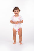 Load image into Gallery viewer, Smart Short Sleeve Bodysuit + Bib - Pink Rose
