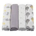 Load image into Gallery viewer, Traveler Bamboo Muslin Swaddle 4PK
