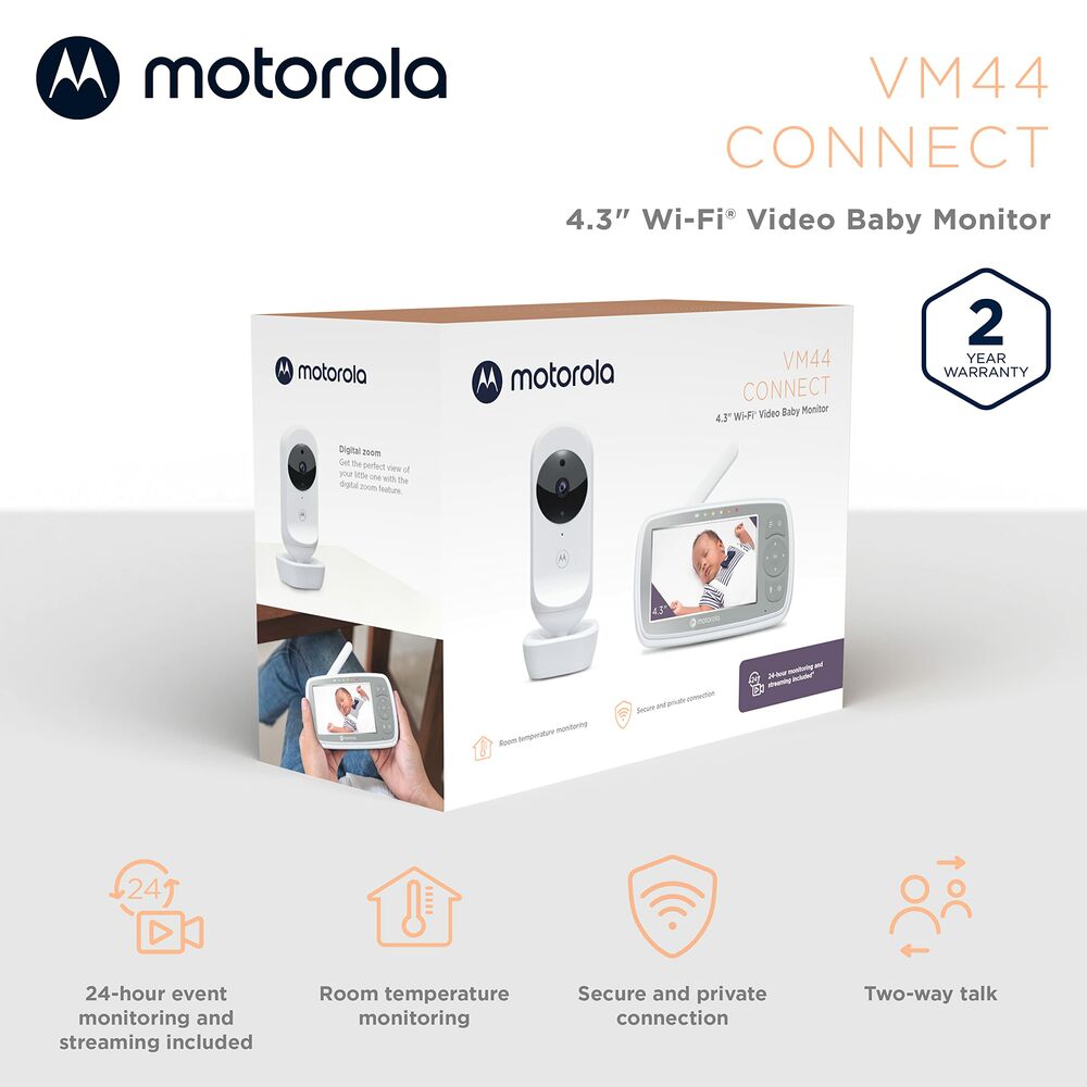 Baby Monitor Motorola VM44 4,3" HD WIFI