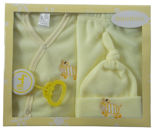 4 Piece Fleece Set - Yellow