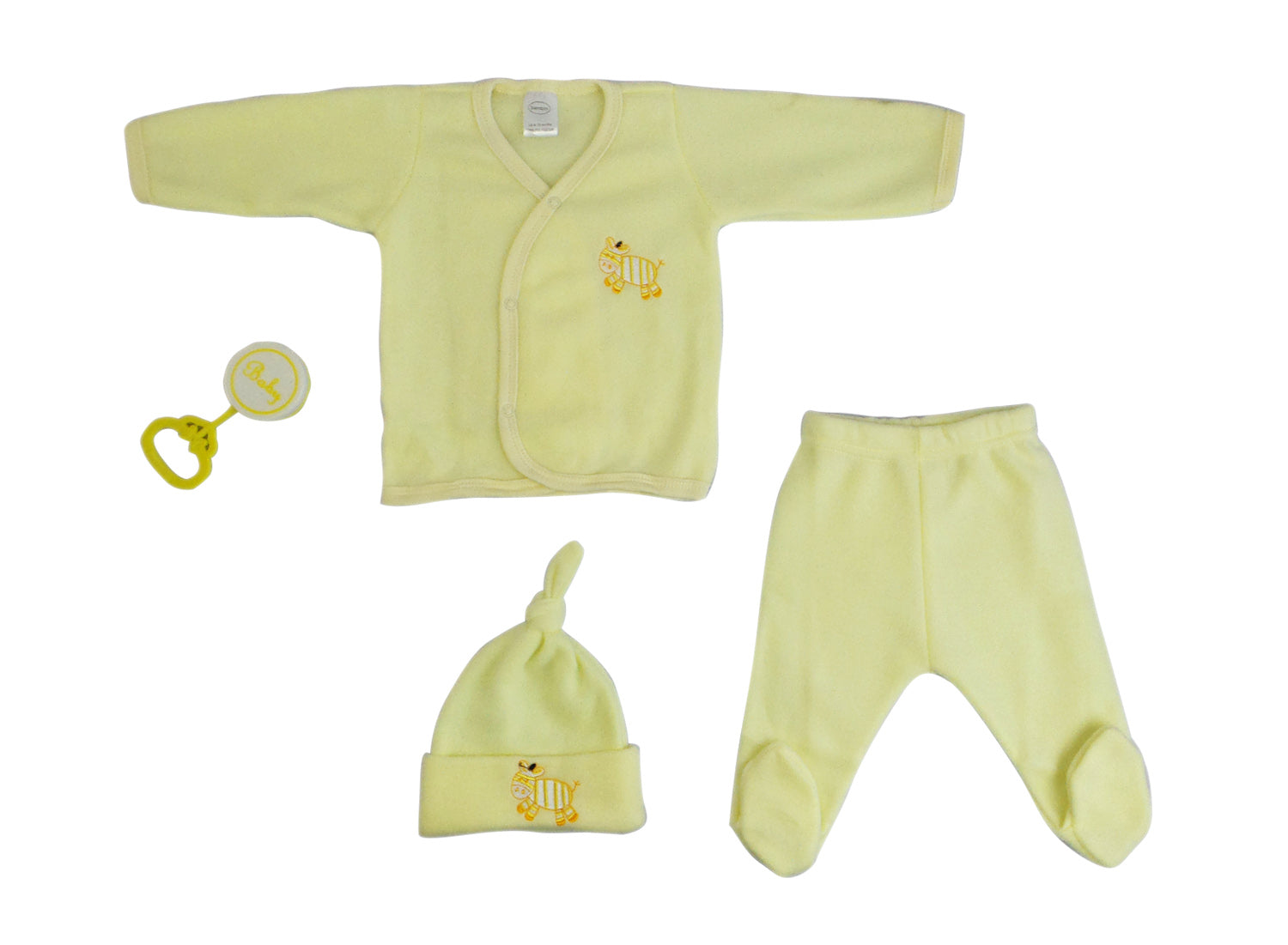 4 Piece Fleece Set - Yellow