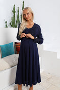 Load image into Gallery viewer, Shopymommy 55102 Silence Lace Embroidered Maternity & Nursing
