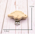 Load image into Gallery viewer, 5pcs/lot Food Grade Beech Wooden Clip Animal Heart Shape Dummy Clip
