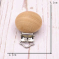 Load image into Gallery viewer, 5pcs/lot Food Grade Beech Wooden Clip Animal Heart Shape Dummy Clip
