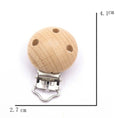 Load image into Gallery viewer, 5pcs/lot Food Grade Beech Wooden Clip Animal Heart Shape Dummy Clip
