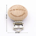 Load image into Gallery viewer, 5pcs/lot Food Grade Beech Wooden Clip Animal Heart Shape Dummy Clip
