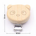 Load image into Gallery viewer, 5pcs/lot Food Grade Beech Wooden Clip Animal Heart Shape Dummy Clip
