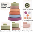 Load image into Gallery viewer, 6pcs Baby Toy Soft Building Blocks Silicone Stacking Blocks Round
