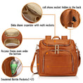 Load image into Gallery viewer, 7-in-1 Baby Diaper Bag Solid Pu Leather Mummy Maternity Bag Large
