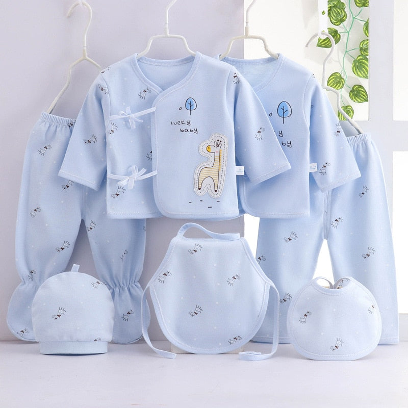 Cotton T-shirt+pants+hats | Newborn Baby Clothes Set | Cotton Toddler