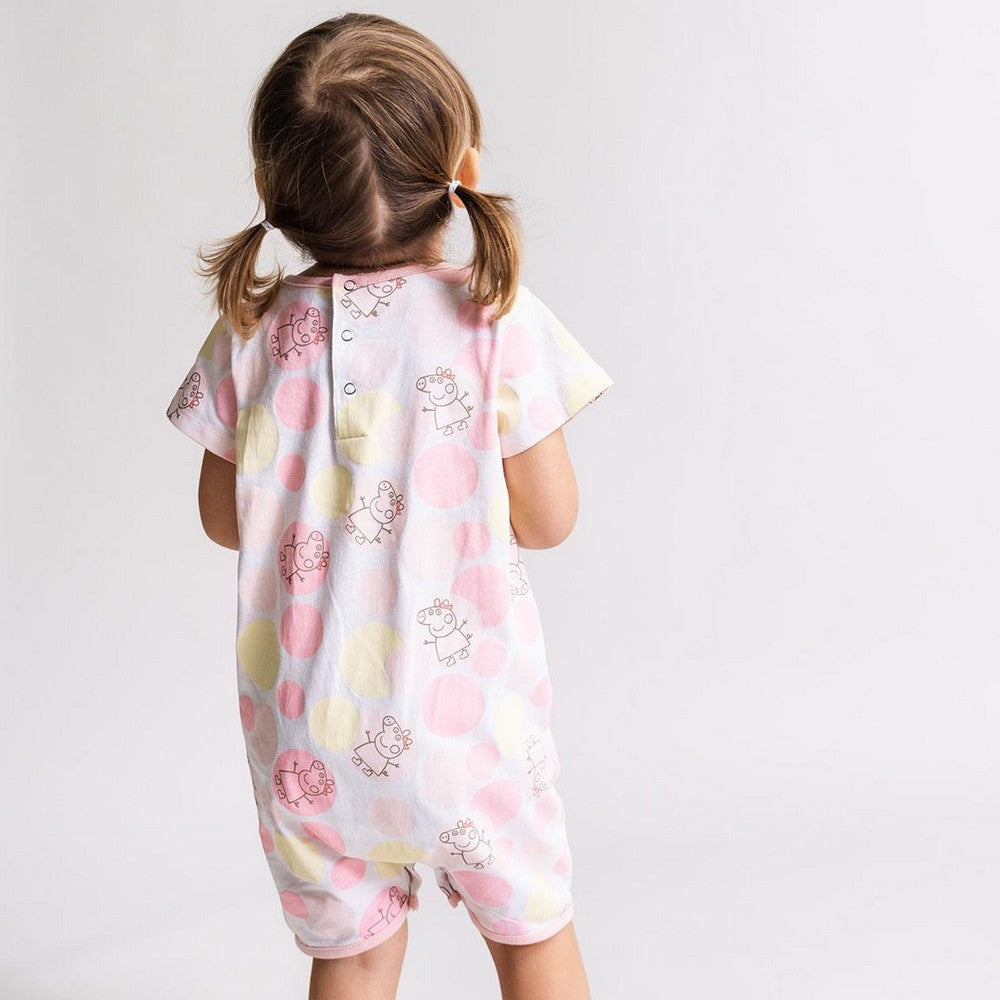 Baby's Short-sleeved Romper Suit Peppa Pig Pink