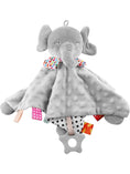 Load image into Gallery viewer, Elephant Baby Comforter Blanket Soft Appease Towel Baby Rattle Animals
