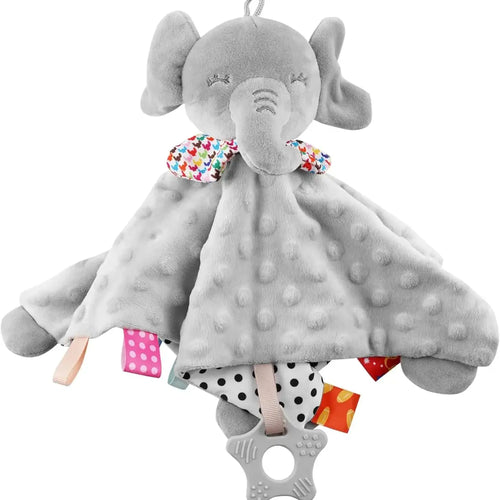 Elephant Baby Comforter Blanket Soft Appease Towel Baby Rattle Animals