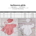 Load image into Gallery viewer, Cotton Newborn Onesie and Bonnet Set
