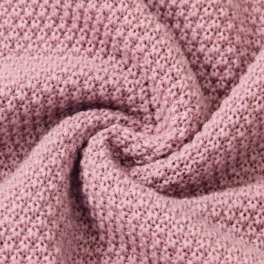 Baby Blankets Knitted Newborn Swaddle Wrap Crib Quilt Super Soft