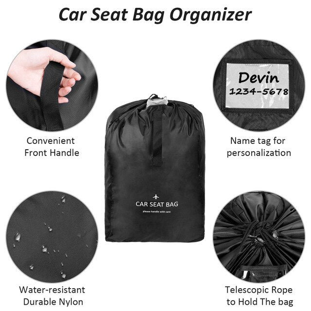 Baby Car Seat Travel Bag Cover Baby Safety Seat Knapsack Storage Pack