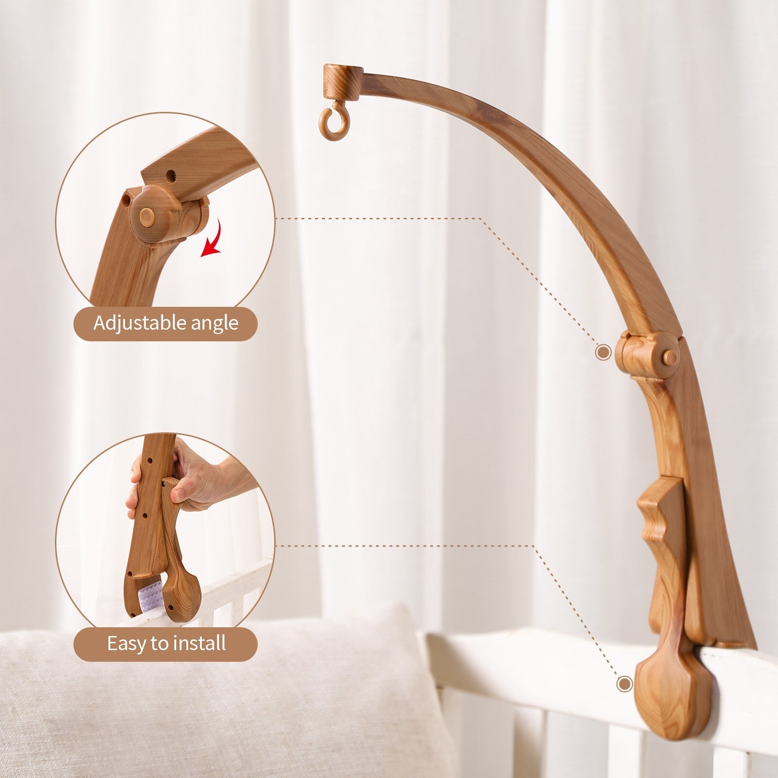 Baby Bed Bell Musical Crib Mobile Toys | Music Bed Bell Toys Baby Crib