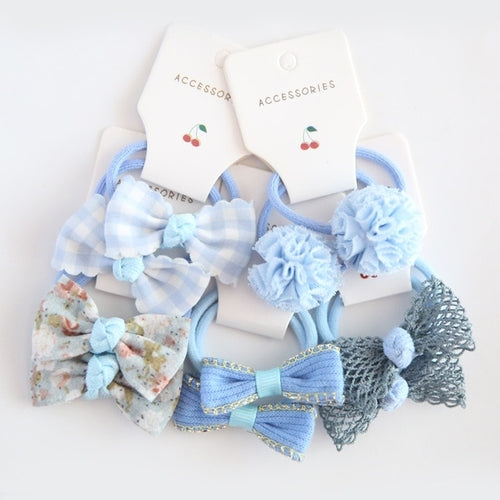 Baby Hair Band Girls Ties Bows Elastic Rubber Band Scrunchies