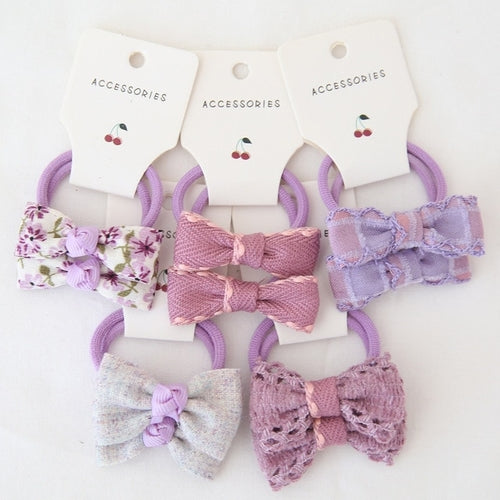 Baby Hair Band Girls Ties Bows Elastic Rubber Band Scrunchies