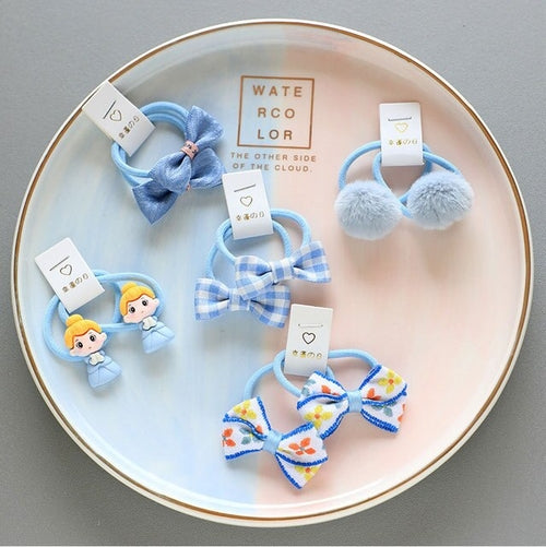 Baby Hair Band Girls Ties Bows Elastic Rubber Band Scrunchies