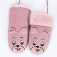 Load image into Gallery viewer, Faux Suede Bear Mittens
