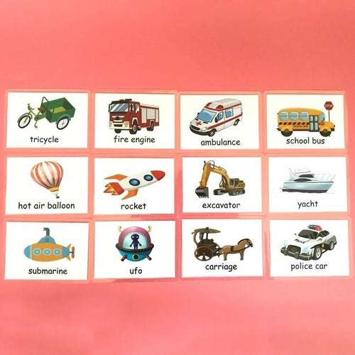 Baby Montessori Toys Emotion Weather Learning Card Cartoon English