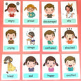 Load image into Gallery viewer, Baby Montessori Toys Emotion Weather Learning Card Cartoon English
