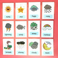 Load image into Gallery viewer, Baby Montessori Toys Emotion Weather Learning Card Cartoon English
