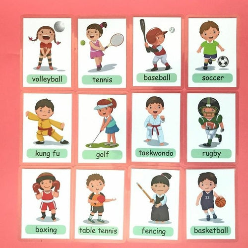 Baby Montessori Toys Emotion Weather Learning Card Cartoon English