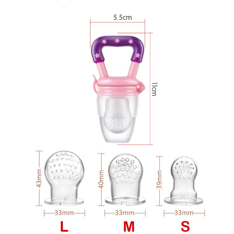 Baby Nipple Fresh Food Fruit Milk Feeding Bottles Nibbler Learn