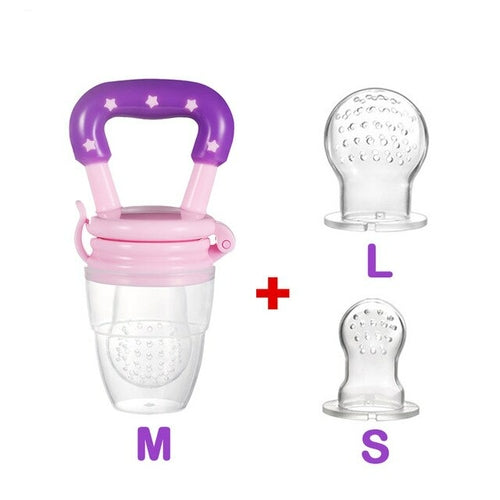 Baby Nipple Fresh Food Fruit Milk Feeding Bottles Nibbler Learn